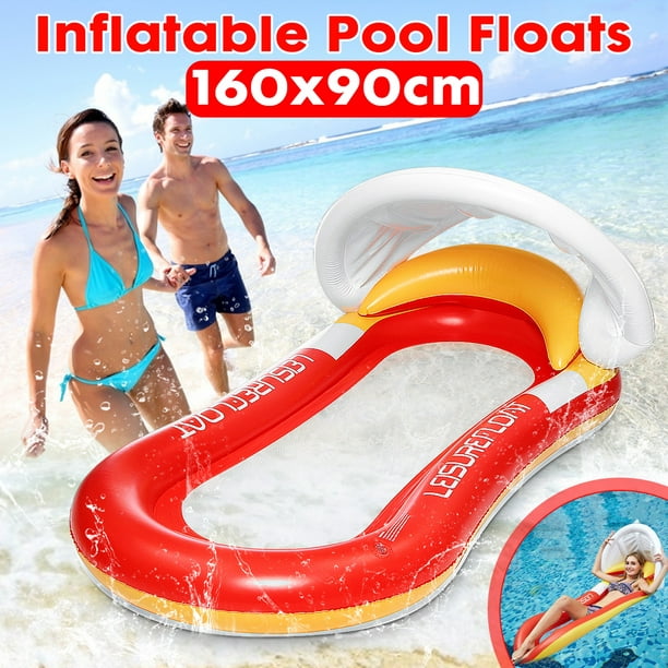 Floating Float Swimming Pool Lounge Bed Inflatable Enjoy Life Hot n' spicy 6ft